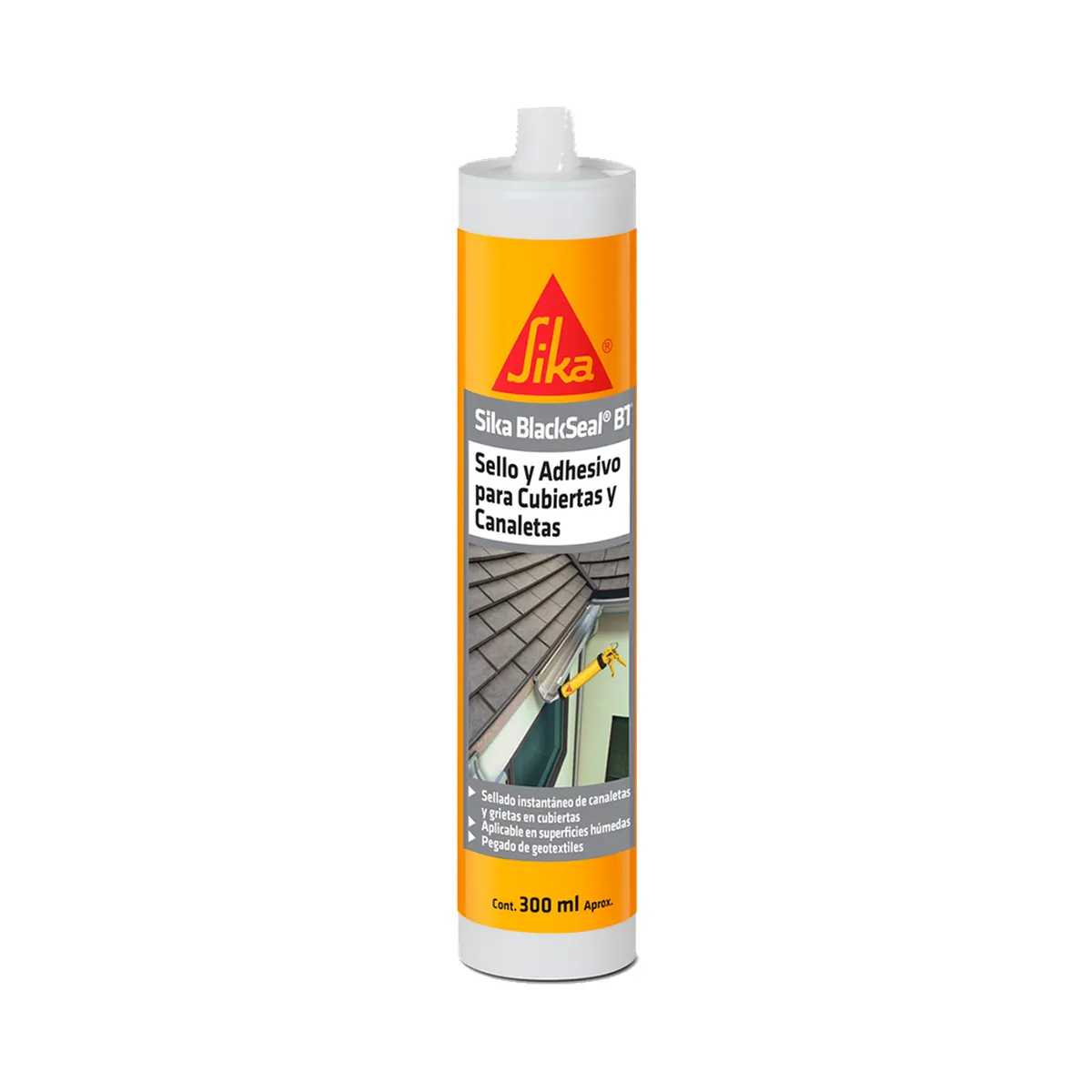 SIKA - SIKA BLACKSEAL BT CL - Sella Asfaltico para Techo Cartucho 300ml