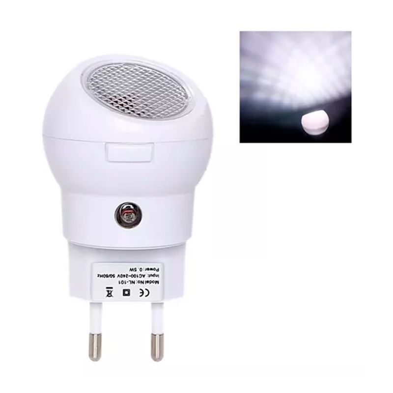 GENERICO - Luz De Noche Inteligente Giratorio LED Con Sensor De Control