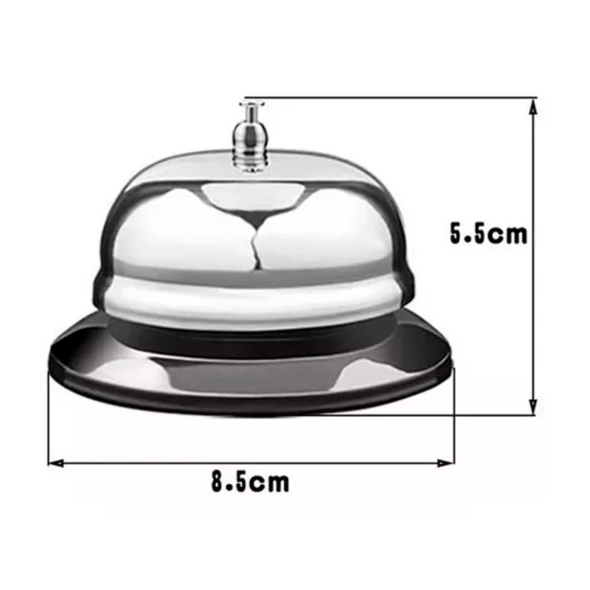 GENERICO - Campana De Acero Inoxidable De Servicio De Mesa
