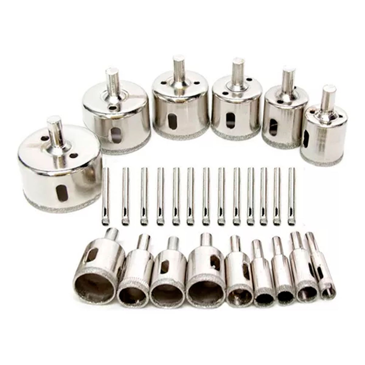 ESHOPANGIE - Brocas Copa Para Cerámicos Mármol Vidrio Piedra 28 Pz 6-50mm