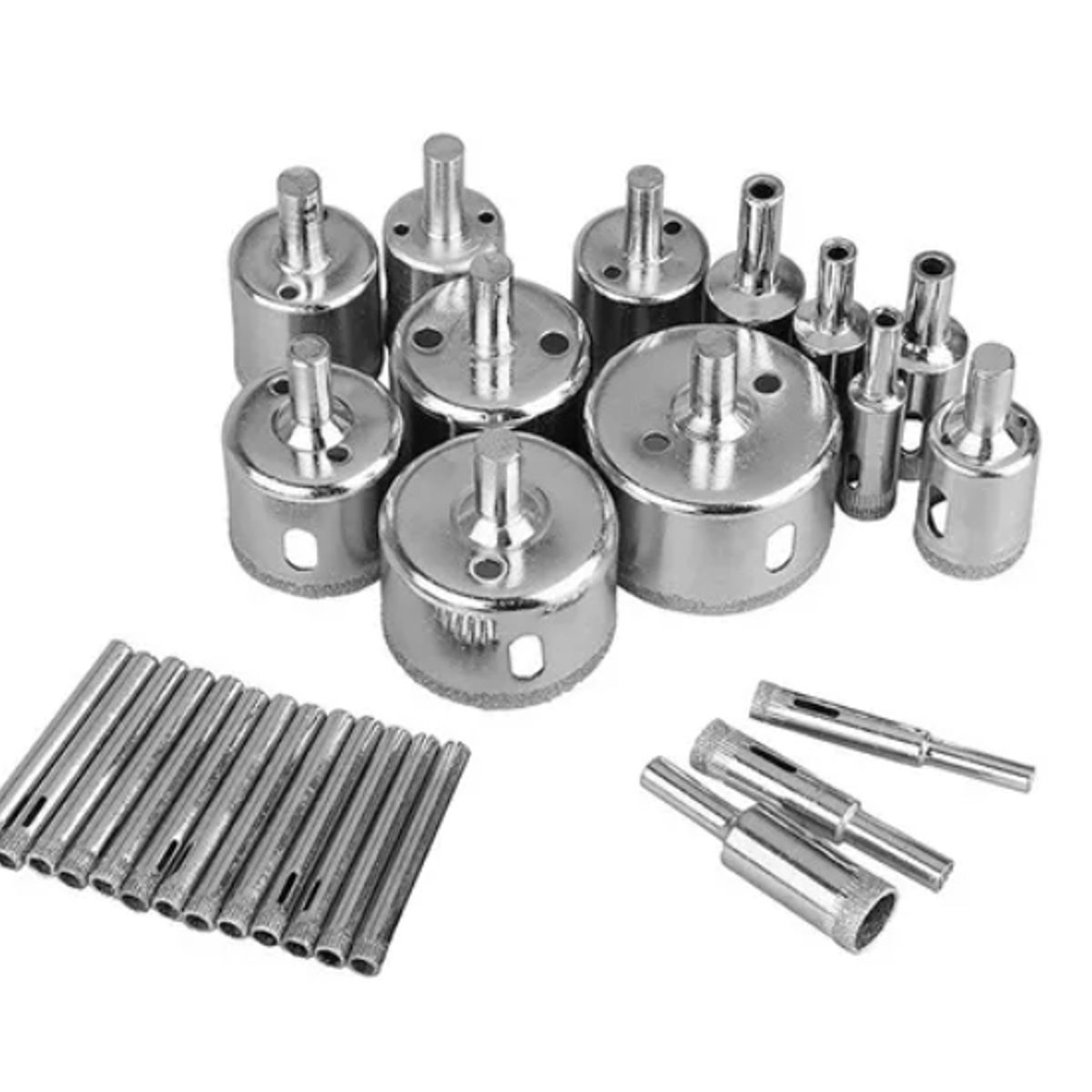 ESHOPANGIE - Brocas Copa Para Cerámicos Mármol Vidrio Piedra 28 Pz 6-50mm