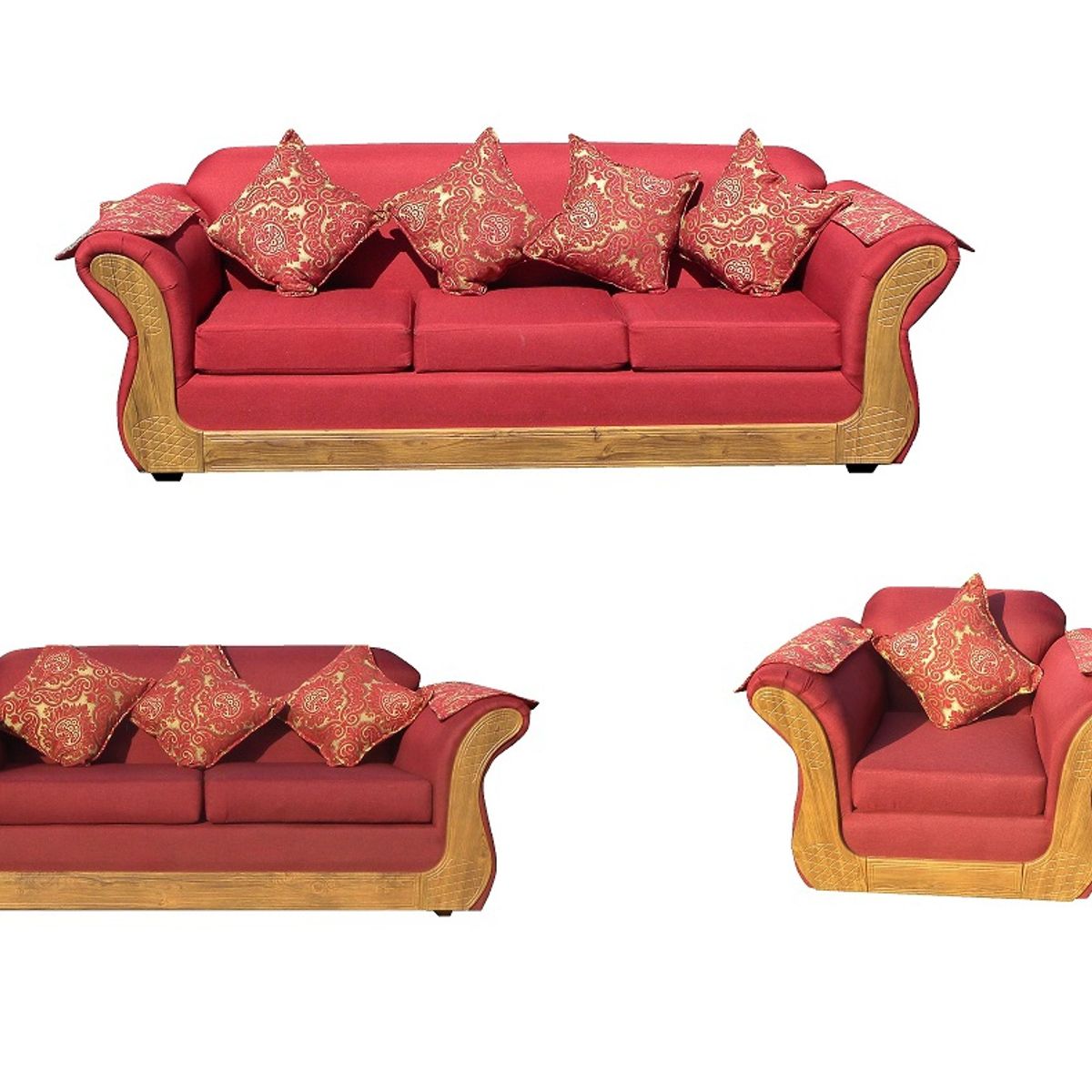 ALMORE - JGO LIVING IRLANDA 321 ROJO MIEL ALMORE…