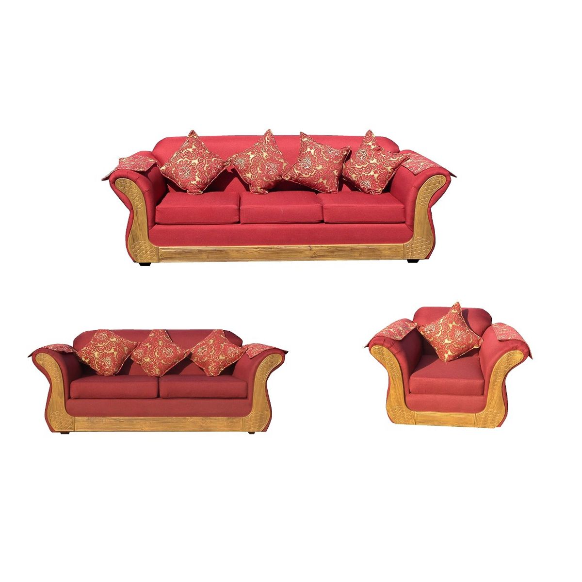 ALMORE - JGO LIVING IRLANDA 321 ROJO MIEL ALMORE…