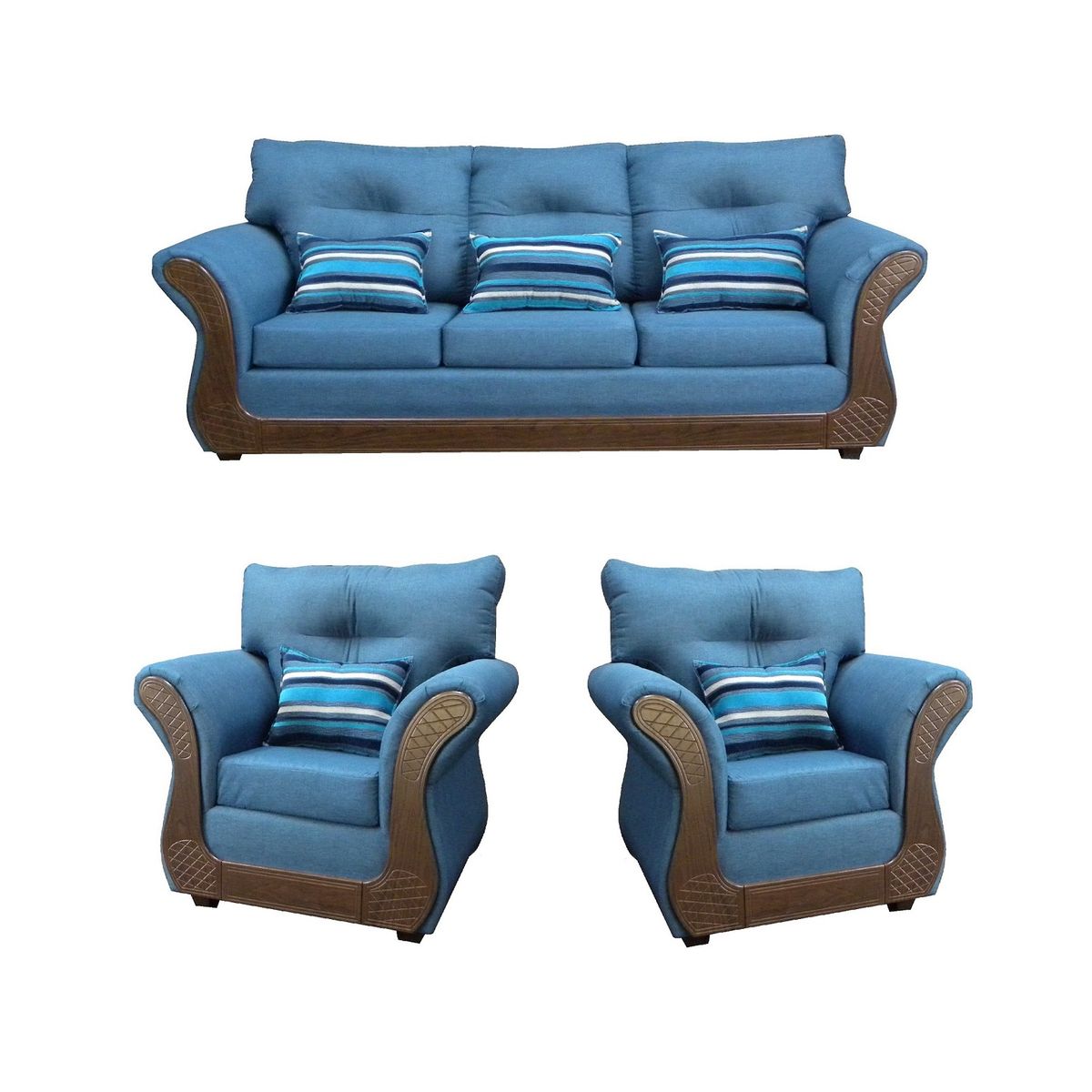 ALMORE - JGO LIVING ATLANTA 311 TELA AZUL ALMORE…