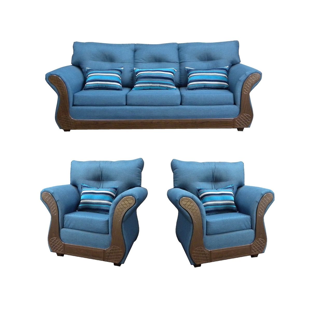 ALMORE - JGO LIVING ATLANTA 311 TELA AZUL ALMORE…