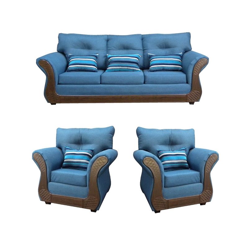 ALMORE - JGO LIVING ATLANTA 311 TELA AZUL ALMORE