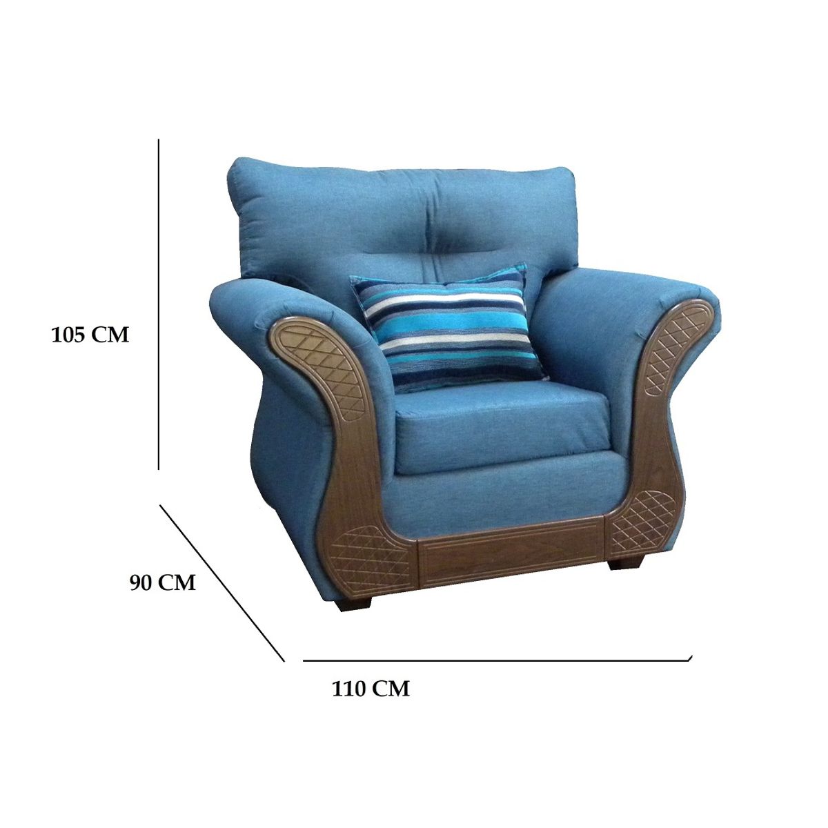 ALMORE - JGO LIVING ATLANTA 311 TELA AZUL ALMORE…