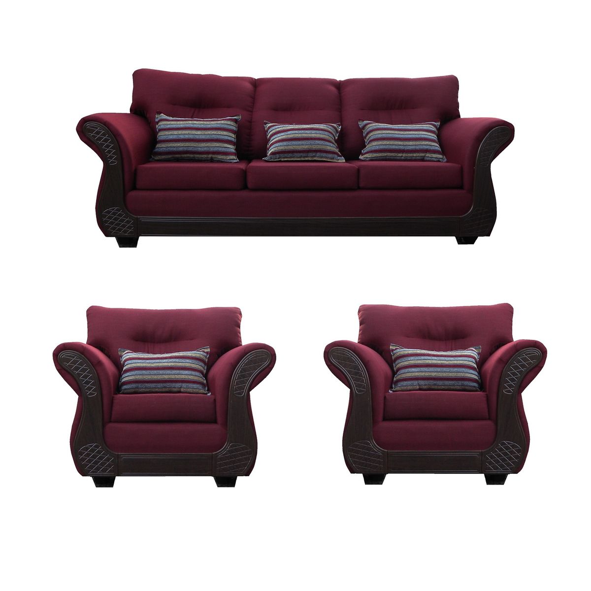 ALMORE - JGO LIVING ATLANTA 311 TELA ROJO ALMORE