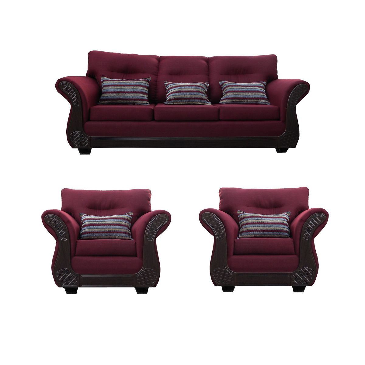 ALMORE - JGO LIVING ATLANTA 311 TELA ROJO ALMORE