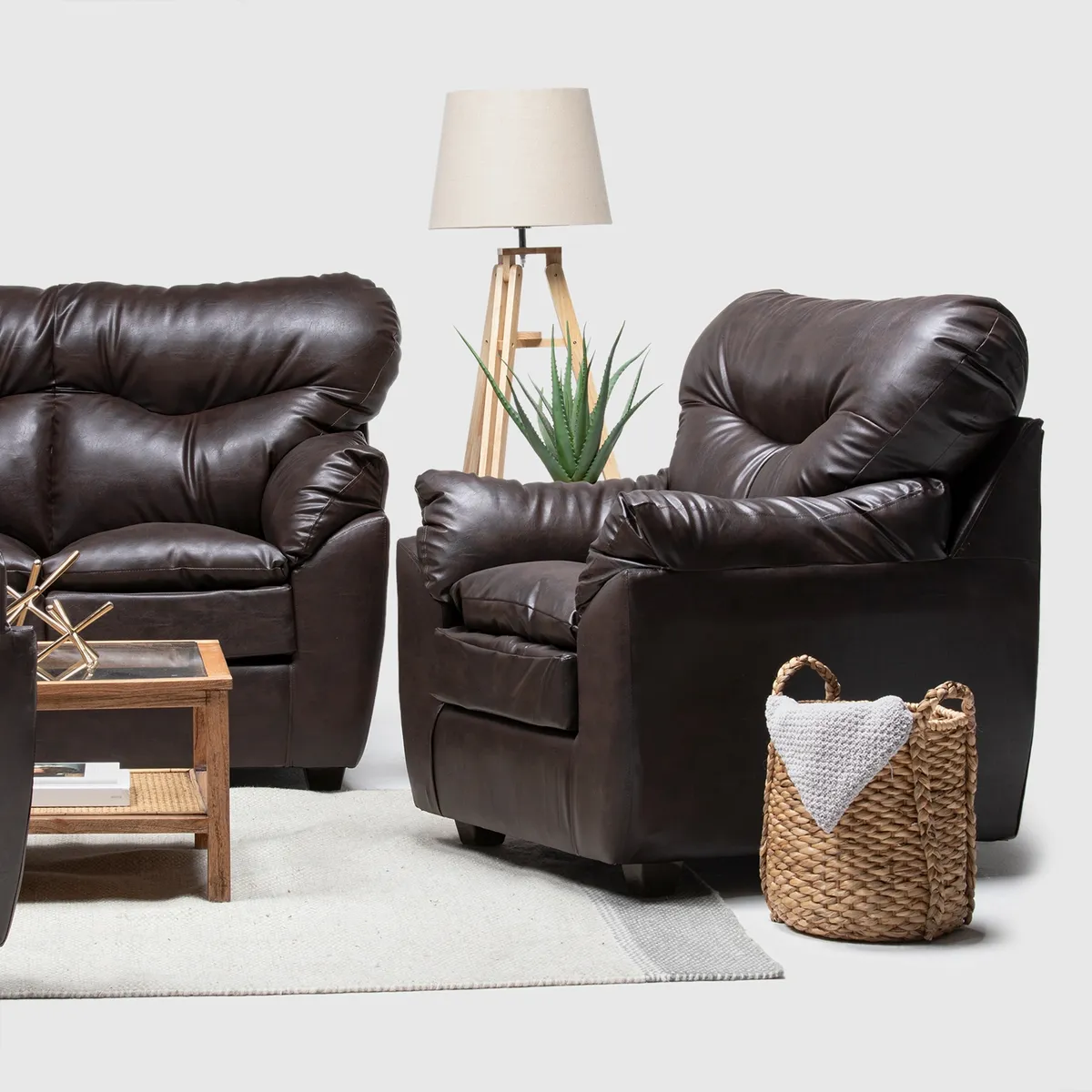 ALMORE - JGO LIVING BELEN 211 PU CAFÉ ALMORE…