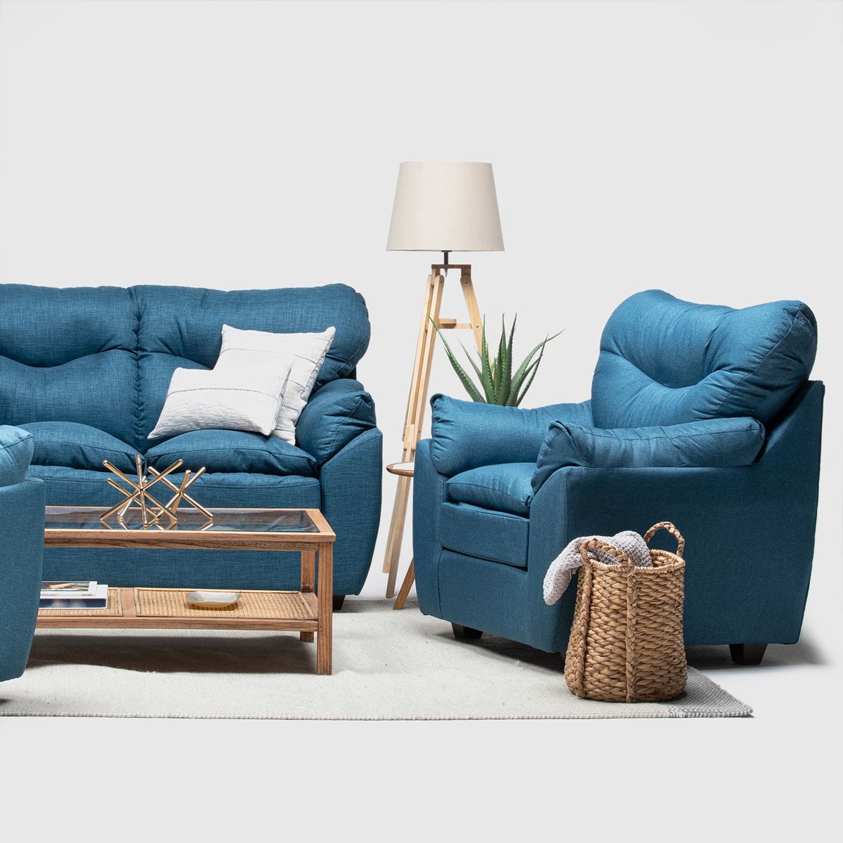 ALMORE - JGO LIVING BELEN 211 TELA AZUL ALMORE…