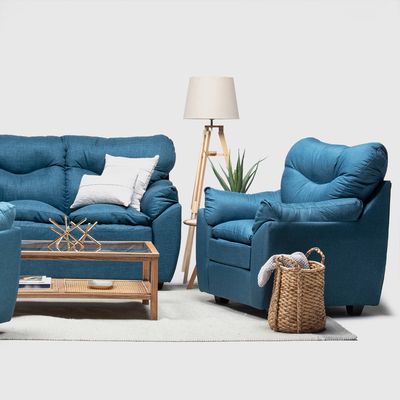 Imagen 2 del producto JGO LIVING BELEN 211 TELA AZUL ALMORE…