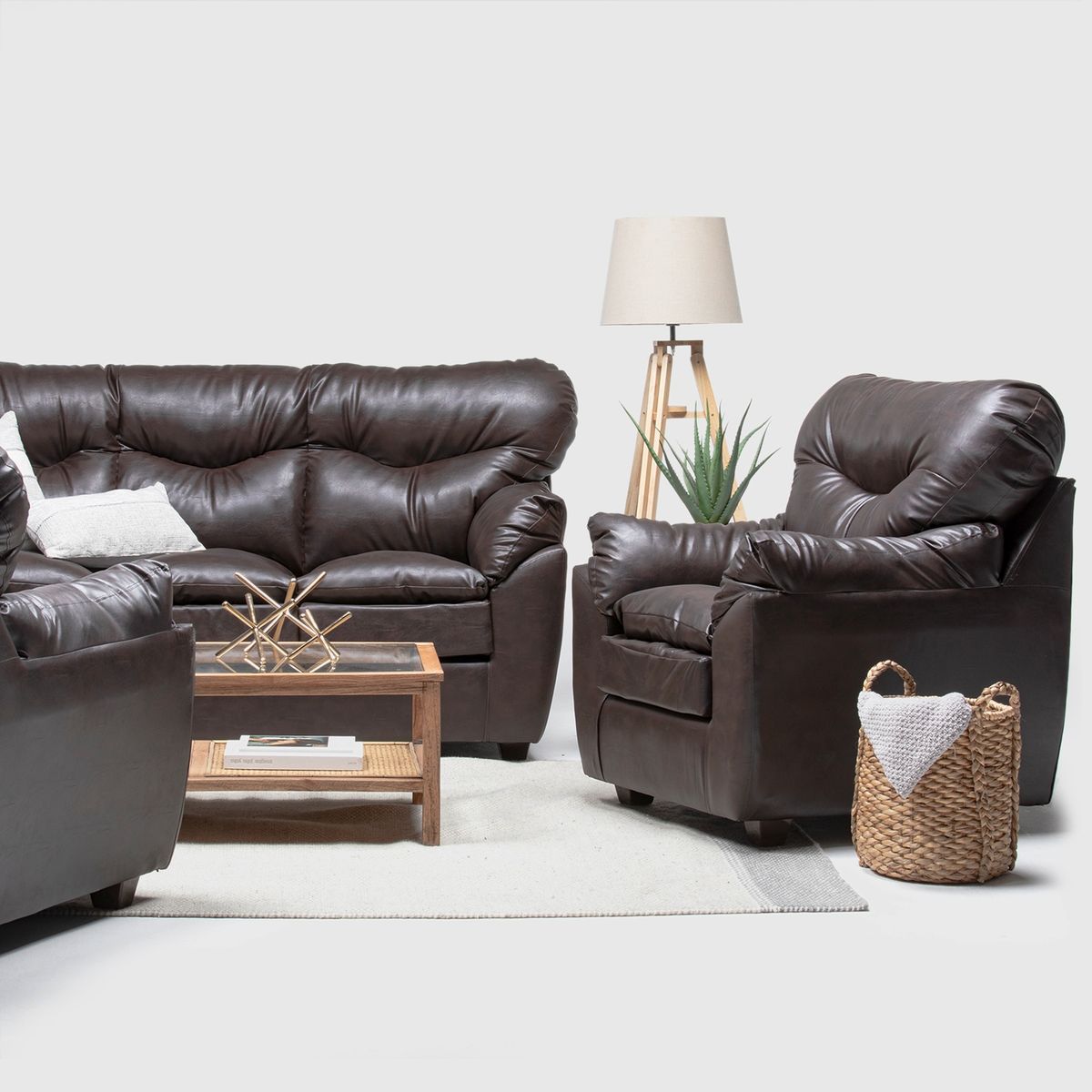 ALMORE - JGO LIVING BELEN 311 PU CAFÉ ALMORE