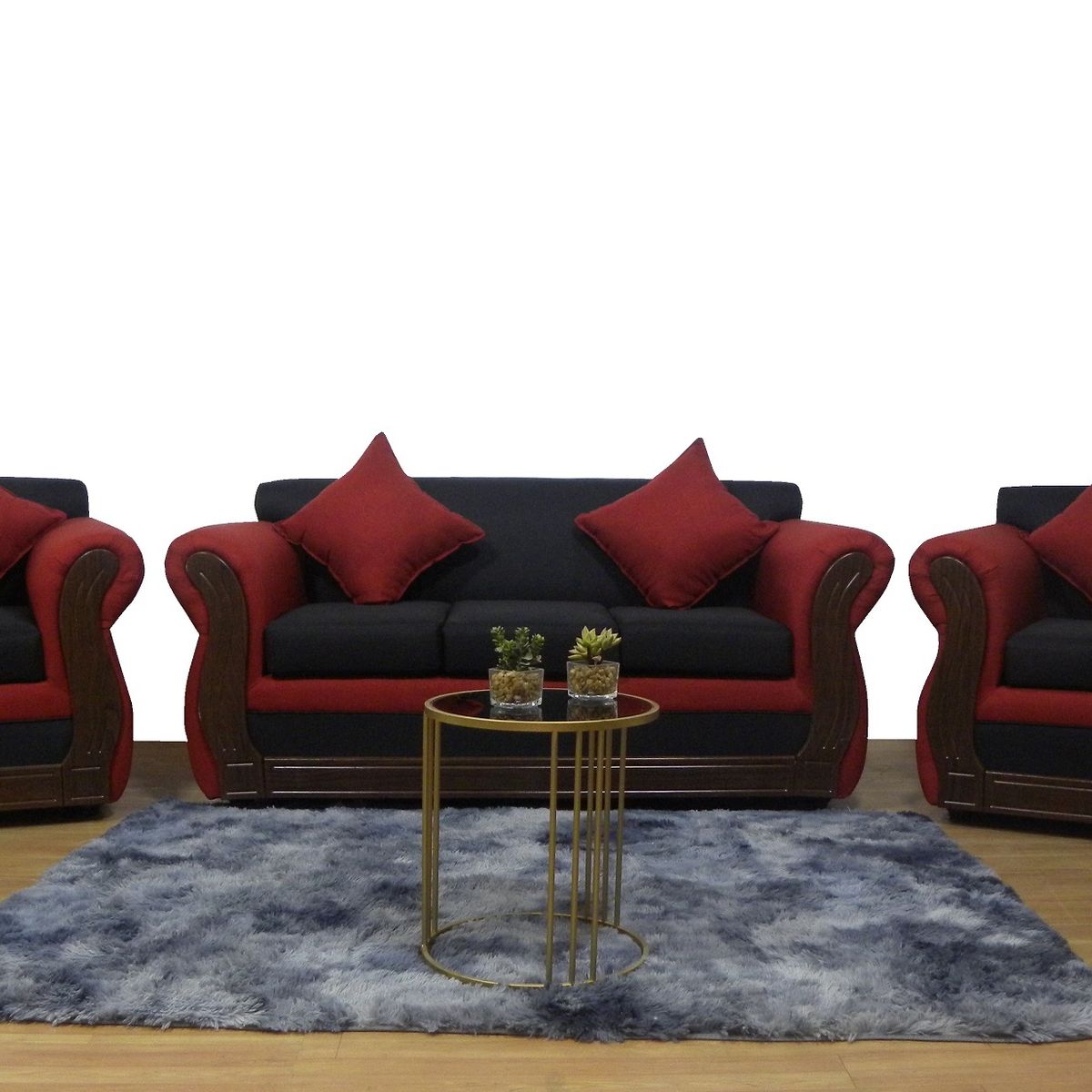 ALMORE - JGO LIVING EMILIA 311 BI ROJO NEGRO ALMORE…