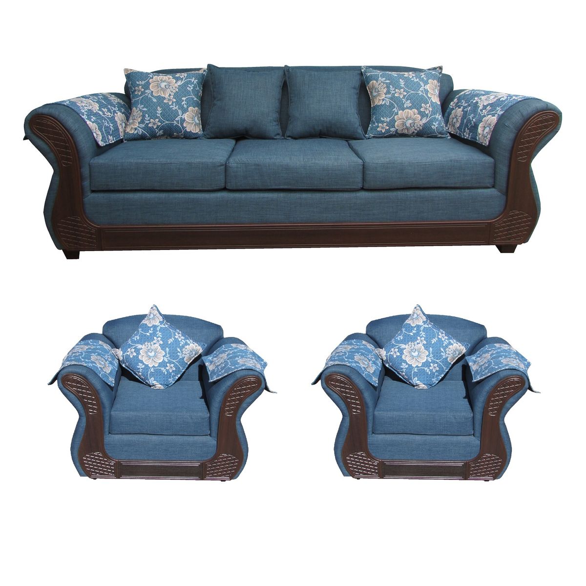 ALMORE - JGO LIVING IRLANDA 311 AZUL CHOCO ALMORE…