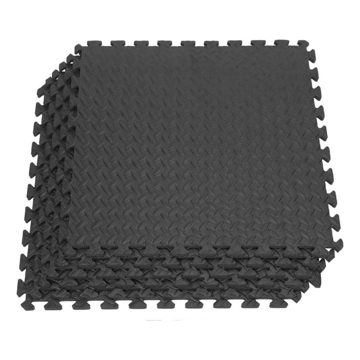 IMPORTCLICK - Set 8 Pisos Tatami Deportivo Goma Eva Negro
