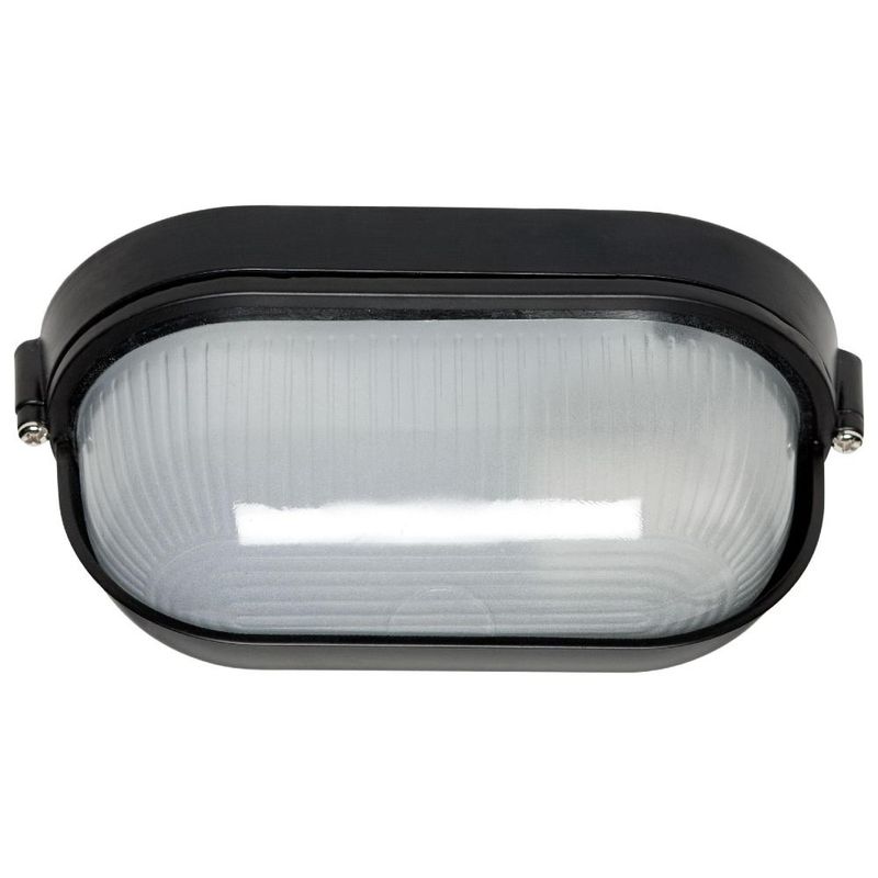 BP - Plafón Tortuga Aluminio Oval Pest Negro BP