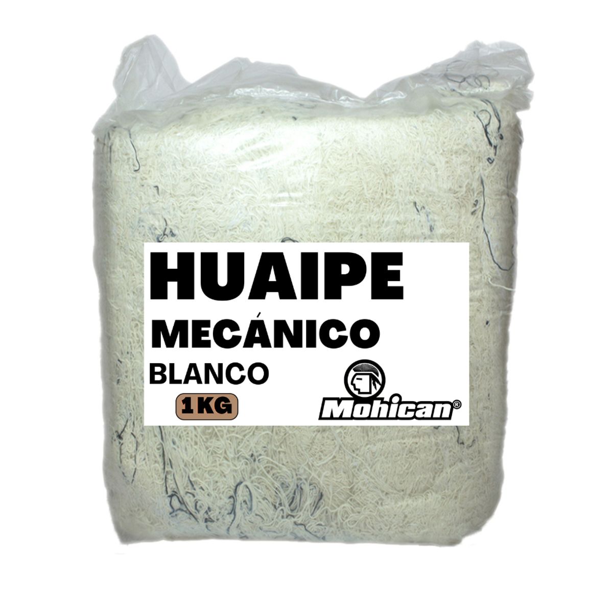 MOHICAN - Huaipe Mecánico Blanco Bolsa 1 Kg Mohican