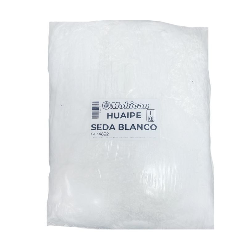 MOHICAN - Huaipe De Seda Blanco Libre de Pelusas Bolsa 1 Kg