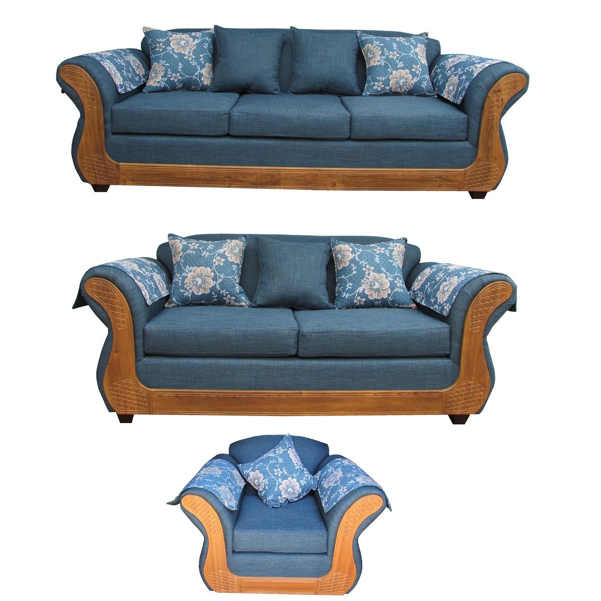 ALMORE - JGO LIVING IRLANDA 321 AZUL MIEL ALMORE…