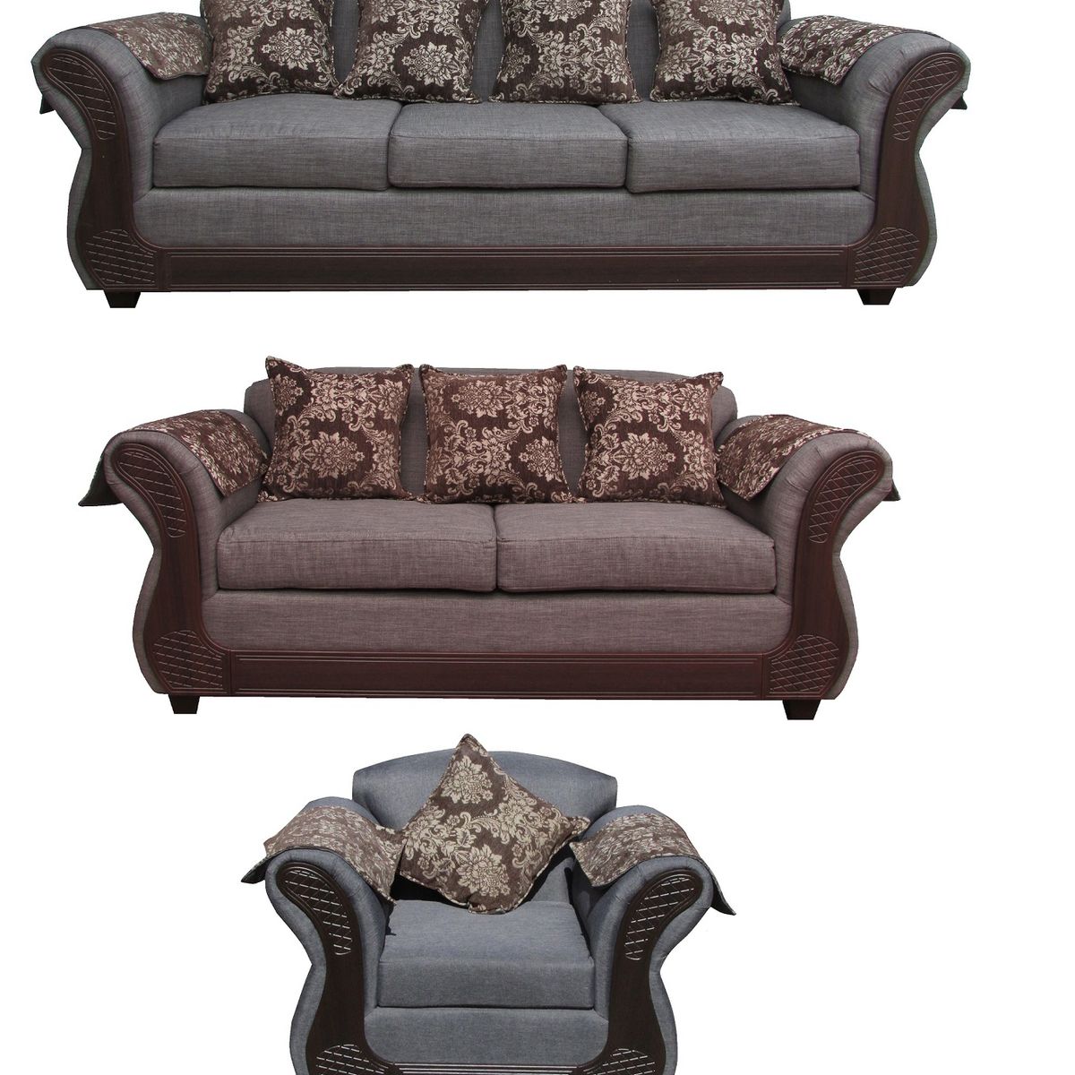 ALMORE - JGO LIVING IRLANDA 321 GRIS CHOCO ALMORE…