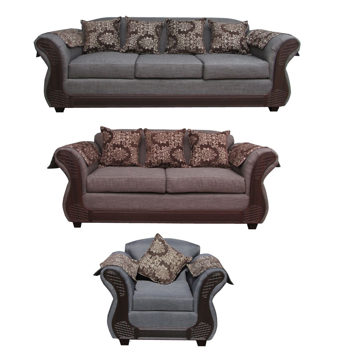 ALMORE - JGO LIVING IRLANDA 321 GRIS CHOCO ALMORE…