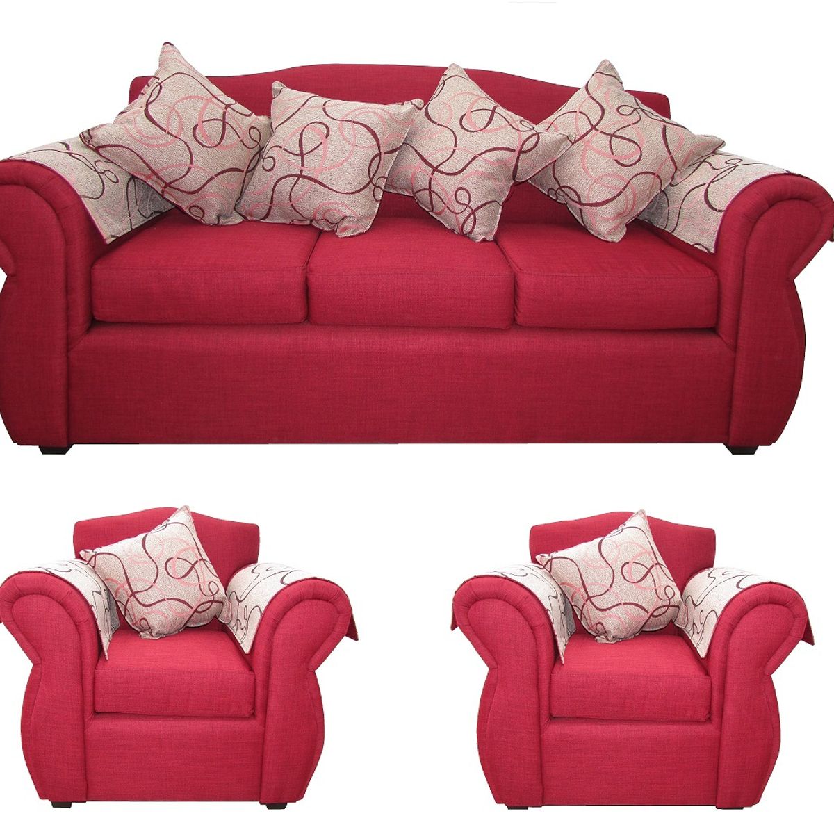 ALMORE - JGO LIVING SAN RAMON TELA ROJO ALMORE