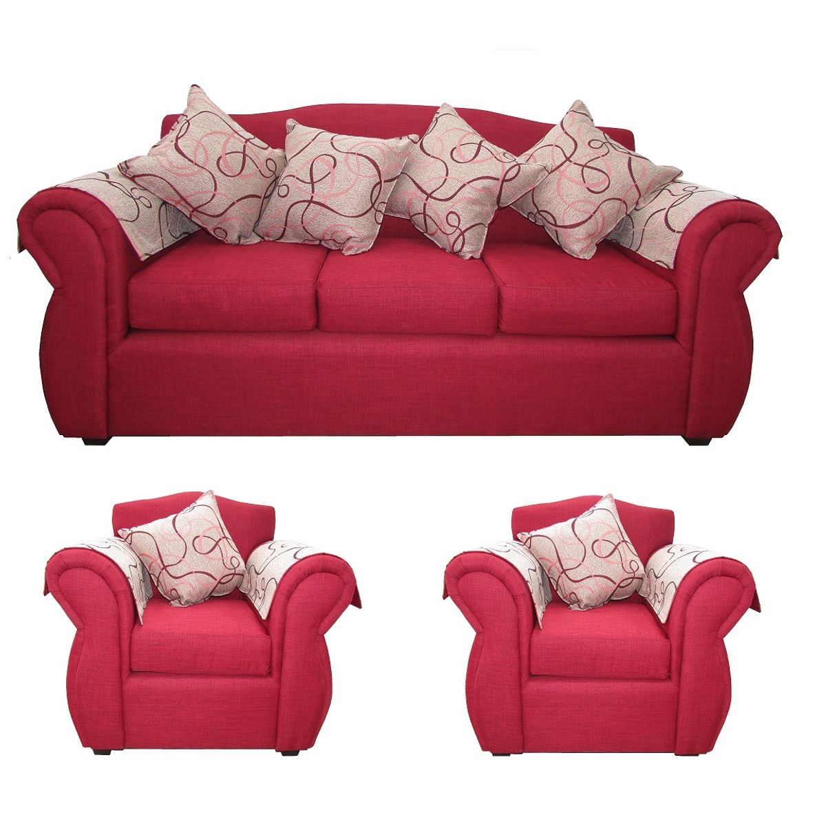 ALMORE - JGO LIVING SAN RAMON TELA ROJO ALMORE