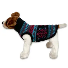 KIMBAPETS - Chaleco-Suéter Tejido Nieve Negro-Para Perros S