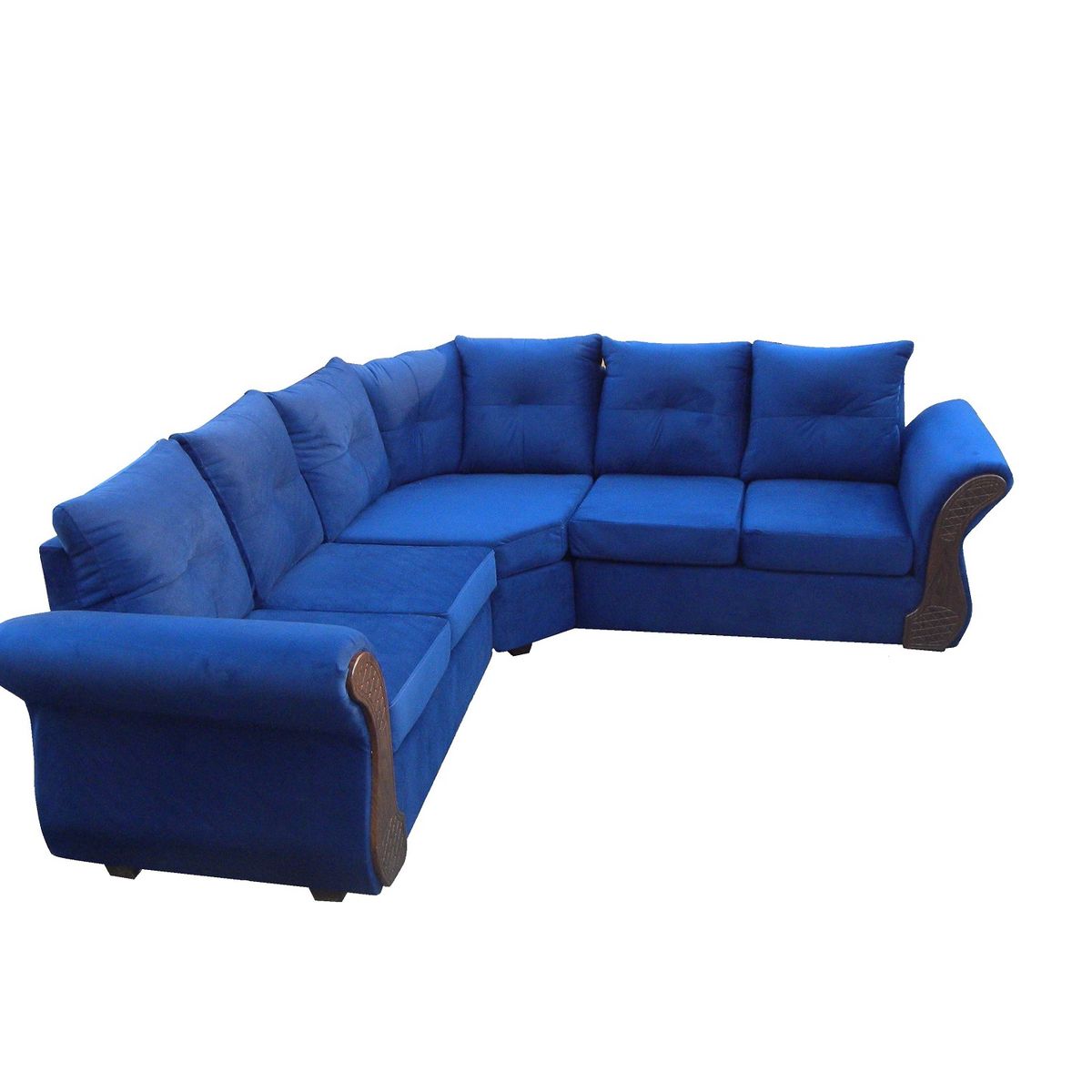 ALMORE - SECCIONAL ATLANTA FELPA AZUL CHOCO ALMORE