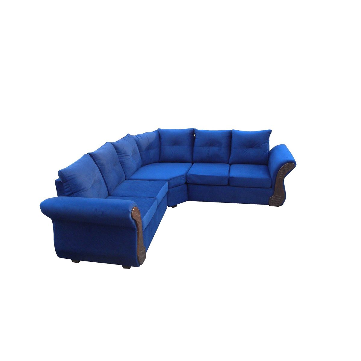 ALMORE - SECCIONAL ATLANTA FELPA AZUL CHOCO ALMORE