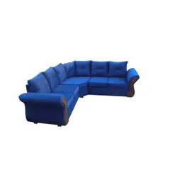 ALMORE - SECCIONAL ATLANTA FELPA AZUL CHOCO