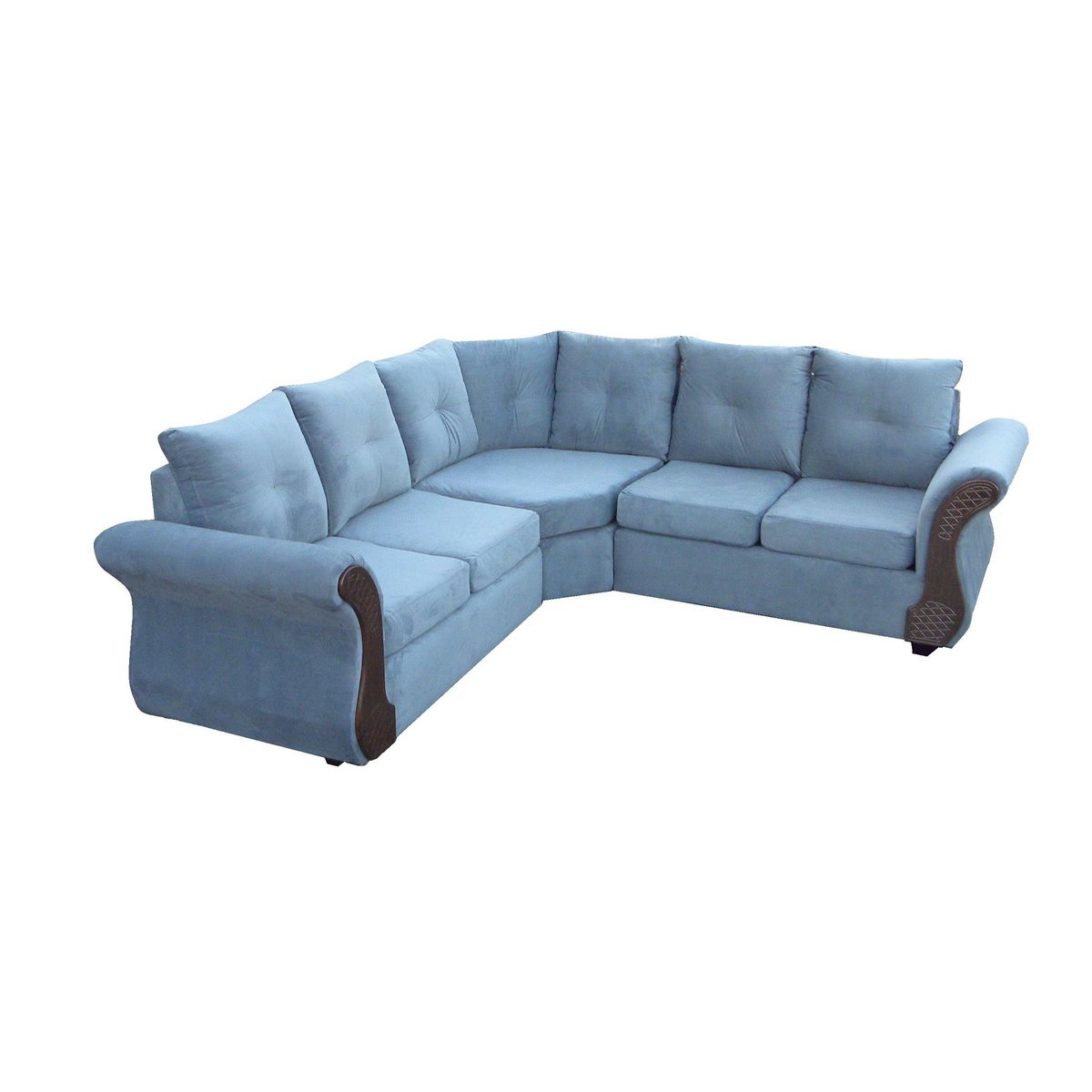 ALMORE - SECCIONAL ATLANTA FELPA GRIS CHOCO ALMORE