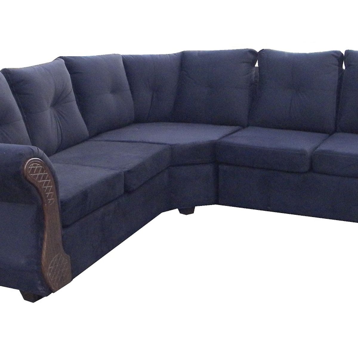 ALMORE - SECCIONAL ATLANTA FELPA NEGRO CHOCO ALMORE