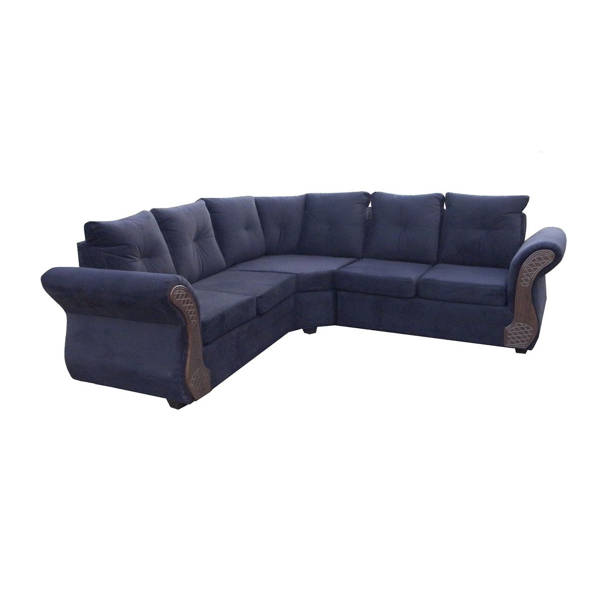 ALMORE - SECCIONAL ATLANTA FELPA NEGRO CHOCO ALMORE