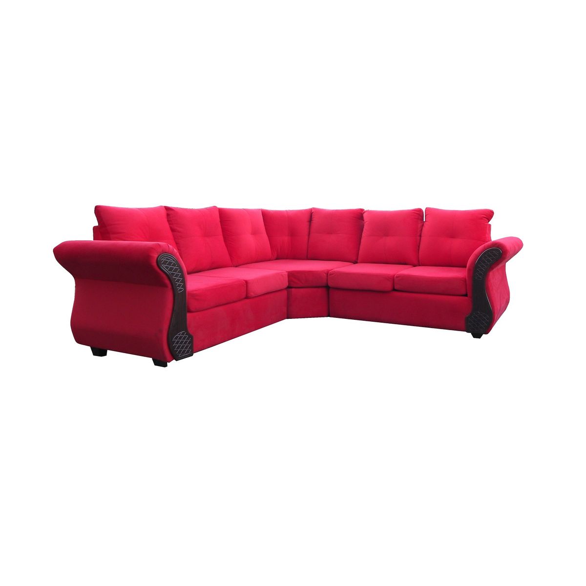 ALMORE - SECCIONAL ATLANTA FELPA ROJO CHOCO ALMORE