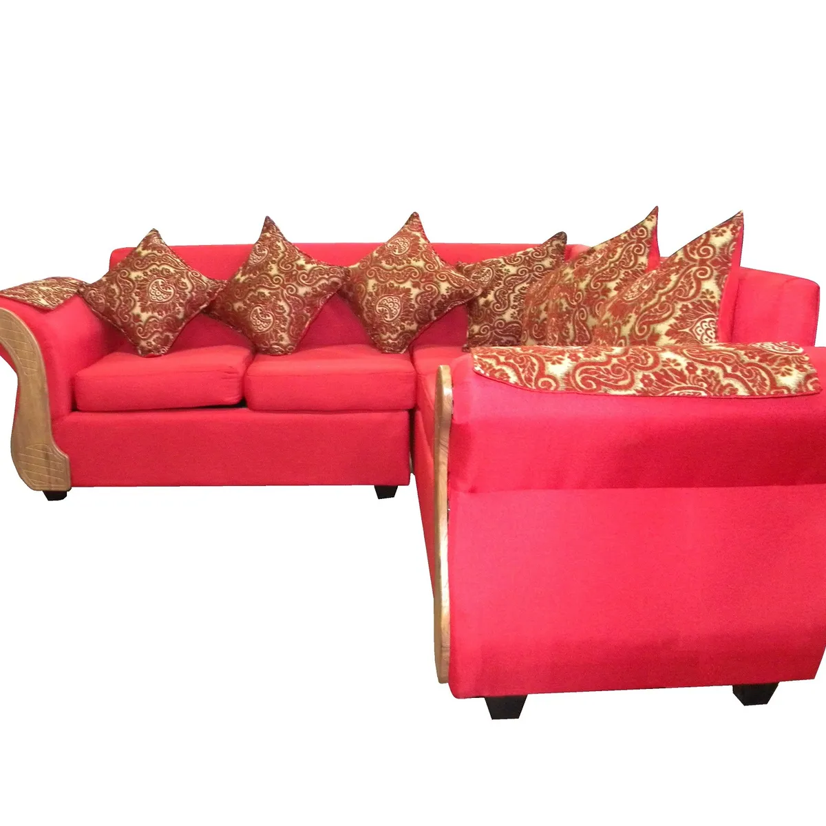 ALMORE - SECCIONAL IRLANDA  ROJO MIEL ALMORE