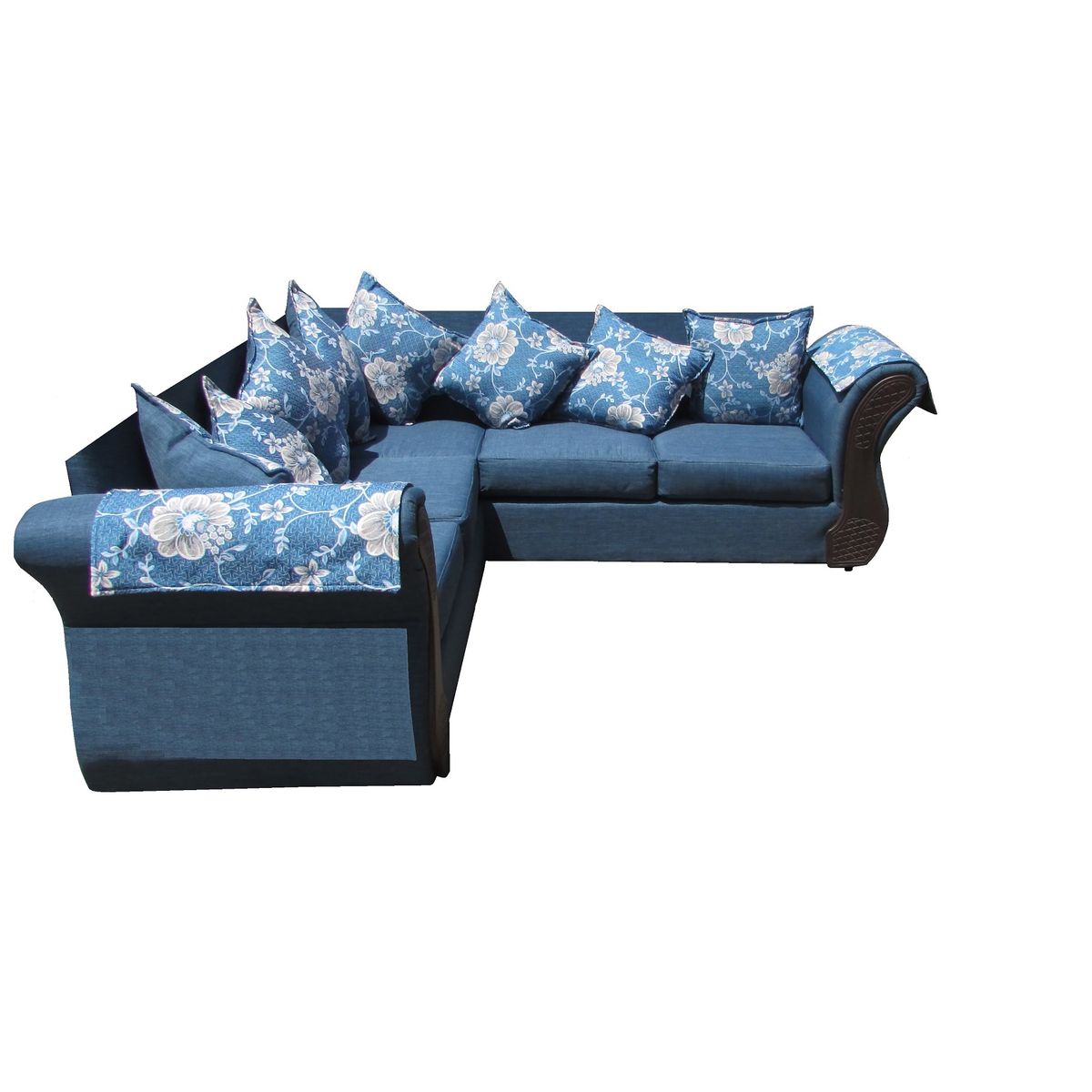 ALMORE - SECCIONAL IRLANDA AZUL CHOCO ALMORE