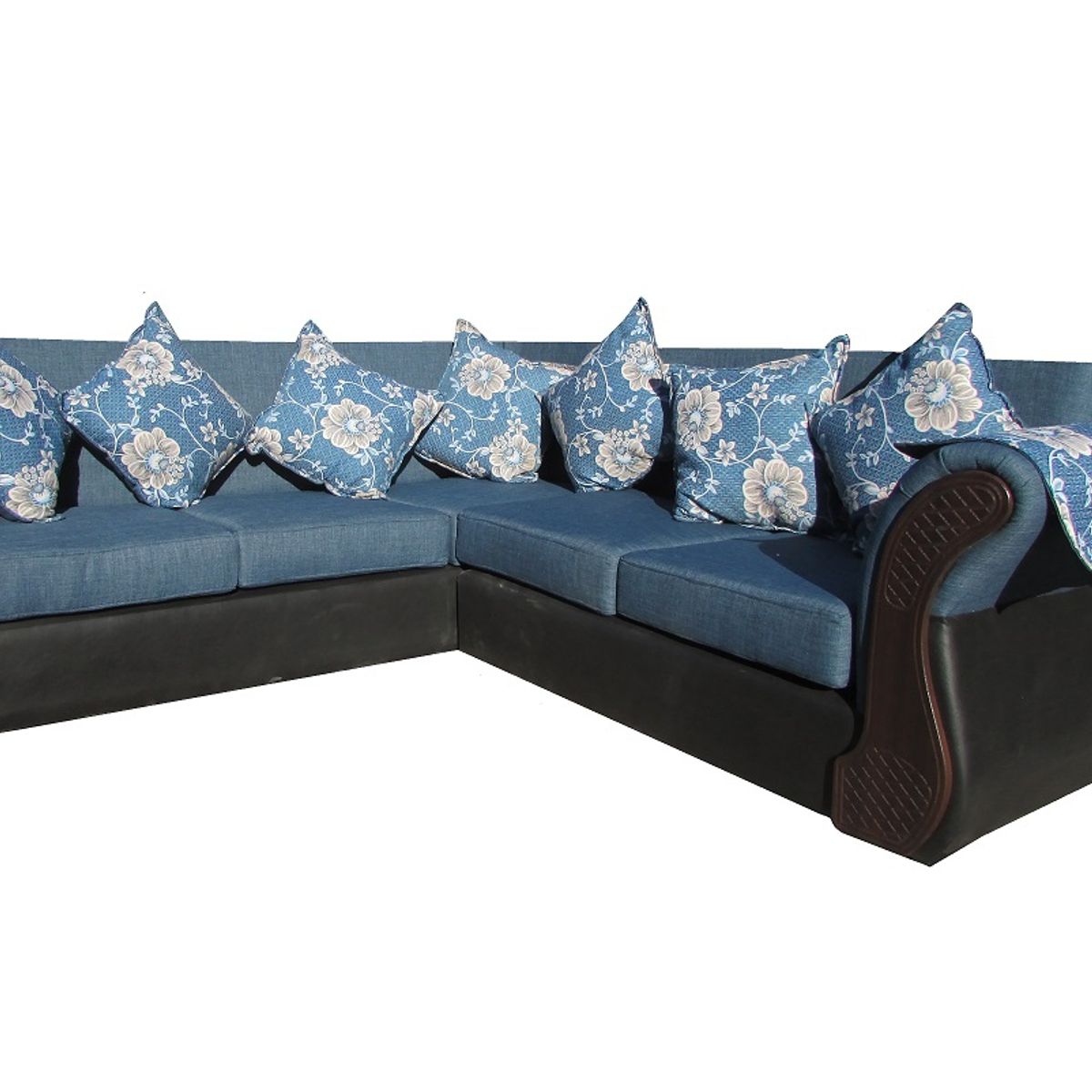 ALMORE - SECCIONAL IRLANDA TP AZUL NEGRO CHOCO ALMORE