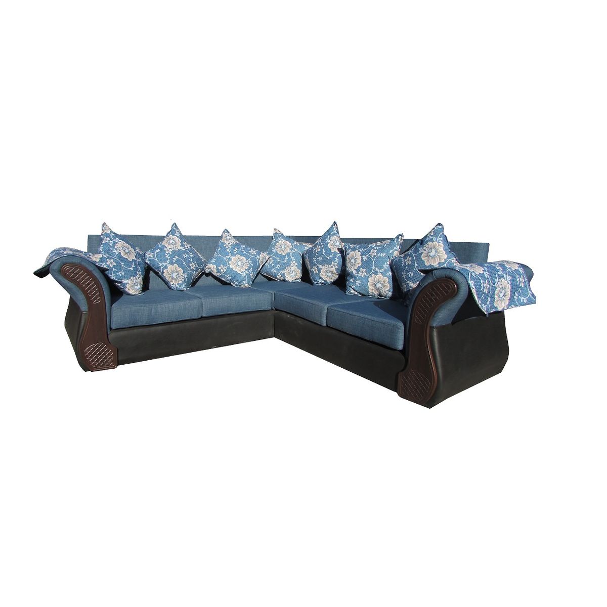 ALMORE - SECCIONAL IRLANDA TP AZUL NEGRO CHOCO ALMORE