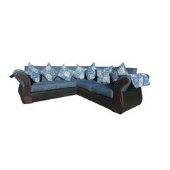 ALMORE - SECCIONAL IRLANDA TP AZUL NEGRO CHOCO
