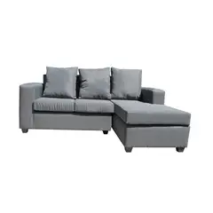 ALMORE - SECCIONAL ROMANO DERECHO 3 CPS TELA GRIS