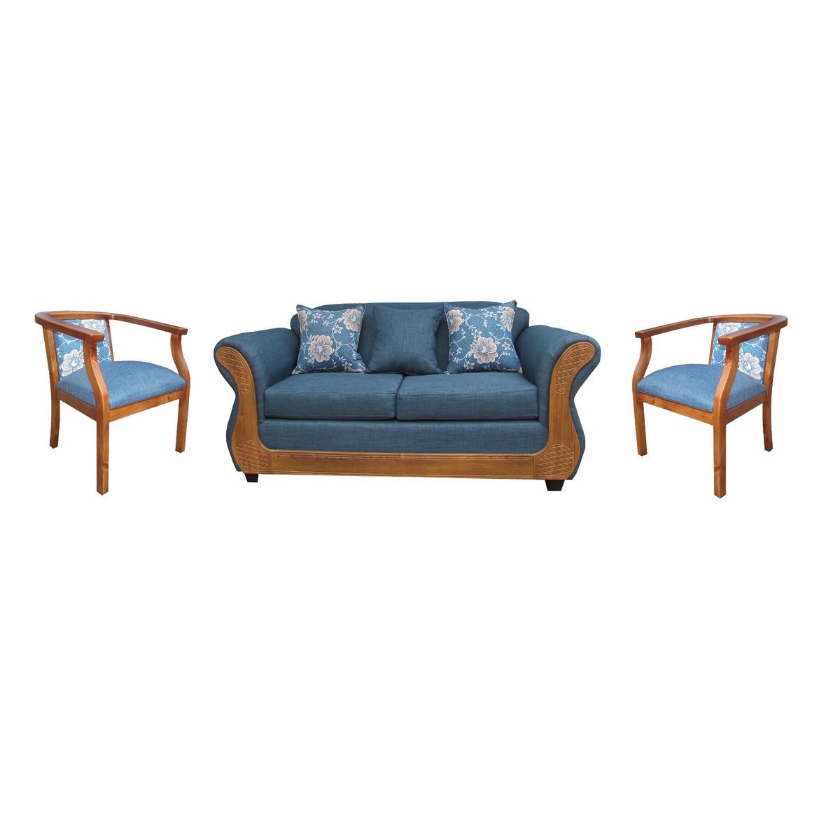ALMORE - SOFA  COMENSAL 211 IRLANDA AZUL MIEL ALMORE
