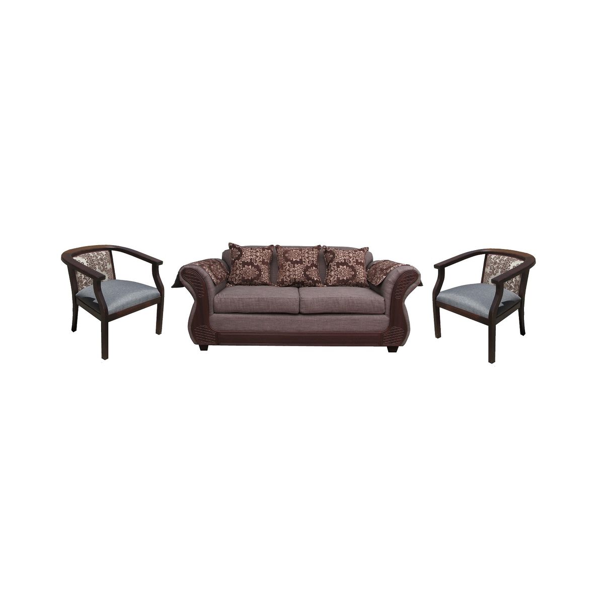 ALMORE - SOFA  COMENSAL 211 IRLANDA GRIS CHOCO ALMORE
