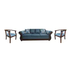 ALMORE - SOFA COMENSAL 311 IRLANDA AZUL CHOCO
