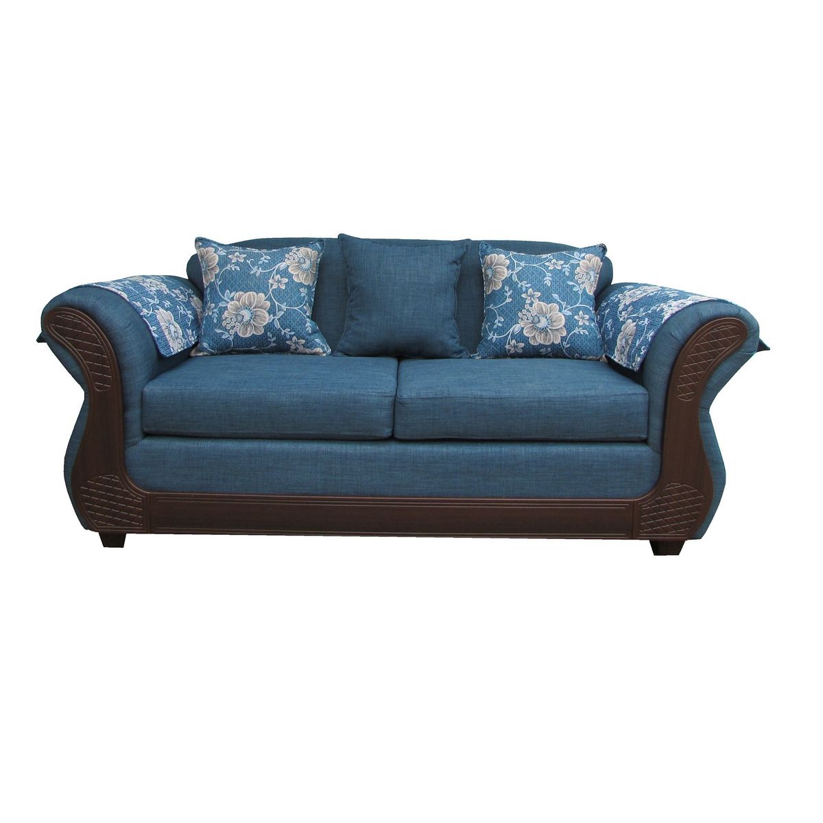 ALMORE - SOFA IRLANDA 2 CPS AZUL CHOCO ALMORE