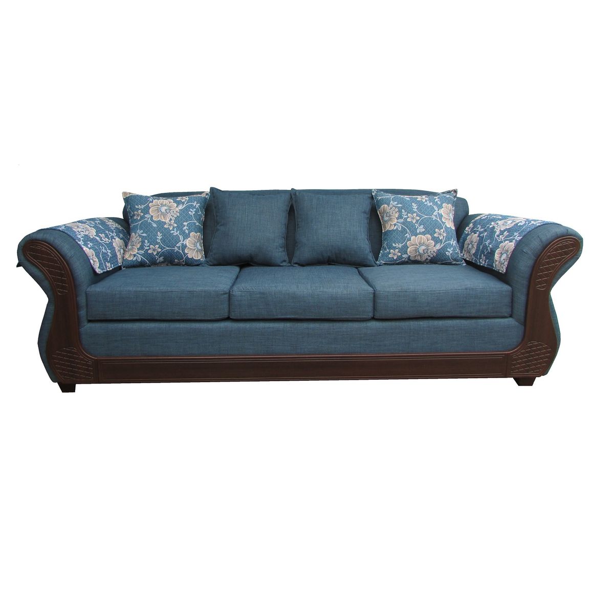ALMORE - SOFA IRLANDA 3 CPS AZUL CHOCO ALMORE