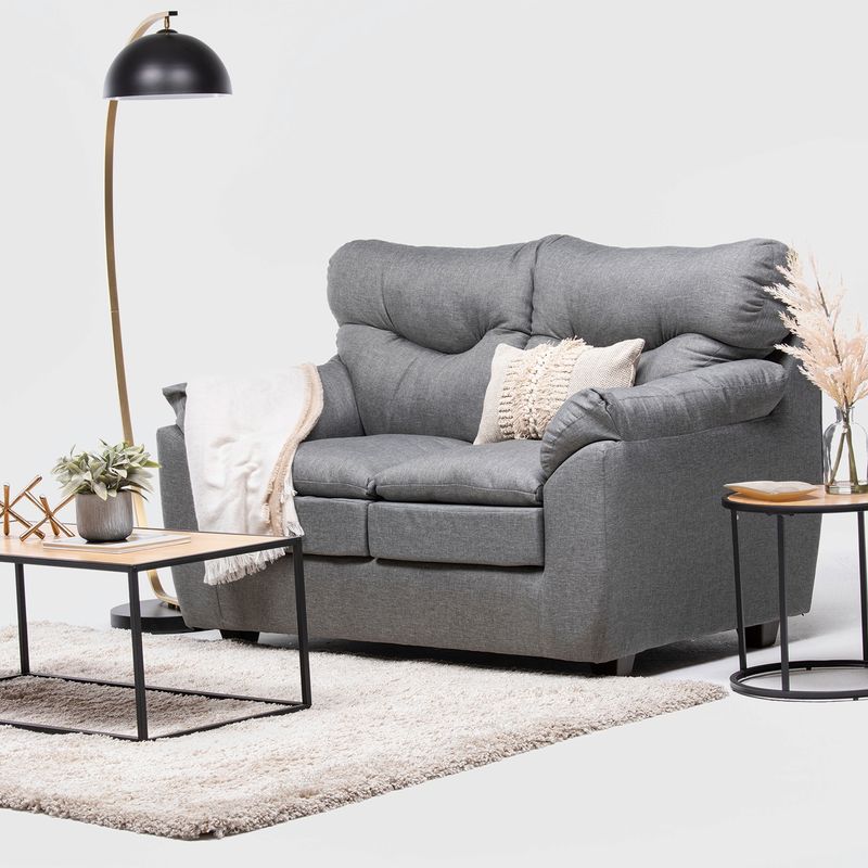 ALMORE - SOFA BELEN 2 CPS TELA GRIS ALMORE