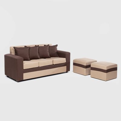 Imagen 2 del producto SOFA PARIS 2 POUF CAFÉ BEIGE