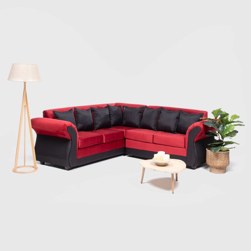 ALMORE - SECCIONAL NEW IRLANDA BI ROJO NEGRO ALMORE